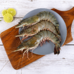 Jumbo Tiger Prawn 4–6 Pcs Deshelled & Deveined
ജംബോ കാറ ചെമ്മീൻ 4–6 എണ്ണം തോട് കളഞ്ഞ് നീര്‍വാഴ നീക്കിയത്
(Jumbo Kaara Chemmeen 4–6 Ennam Thodu Kalanjathu Neervaz Neekkiyathu)